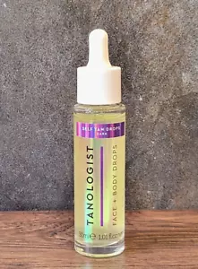 Tanologist Face + Body Self Tanning Drops Dark 1.01 oz - Picture 1 of 3
