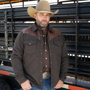 Chaqueta camisa de trabajo Resistol para hombre - algarroba R4F207-R004 - Imagen 1 de 3