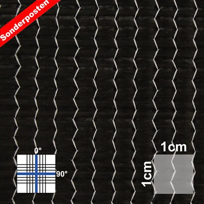 HP-TEXTILES Bidirektional 0/90° Carbongelege 300 g/m² | SP-B305/945C | Bootsbau Cfk Matte