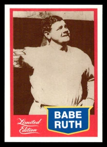 1989 CMC Babe Ruth Limited Edition #3 Babe Ruth Card Boston Braves - Picture 1 of 2