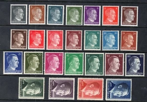 GERMANY 3rd REICH 1941-1944 ADOLF HITLER SET SCOTT 506-527 + 529 PERFECT MNH - Picture 1 of 1