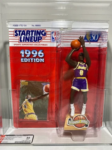 1996 Kenner NBA Starting Lineup Kobe Bryant Lakers 2023 Graded AFA 85 Mint Cover