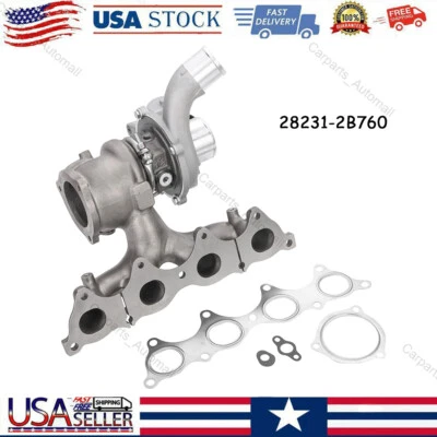 For 2015-2017 Hyundai Sonata 1.6L Turbo Turbocharger 28231-2B760 28231-2B770 - Imagem 1 de 4