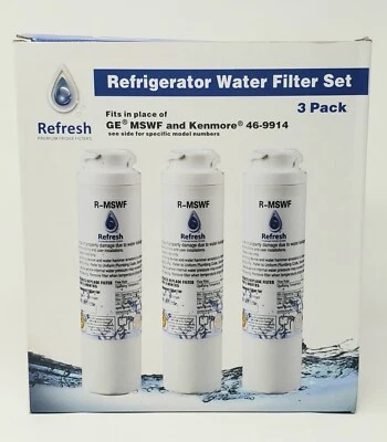 Refresh R-MSWF Water Filter Compatible with Kenmore 9914, 46-9914, GE MSWF (3pk) - Image 1 of 4