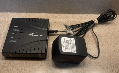 Westell E90-610030-06 DSL2+Router Wind River & AC Adapter Tested Works - Image 1 of 4