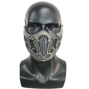 Cosplay Mortal Kombat Sub Zero Bi Han Face Mask Halloween Masquerade Masks Latex - Picture 1 of 10