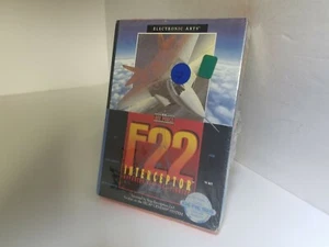New factory sealed F22 INTERCEPTOR game for Sega Genesis W/damaged Box K47 - Picture 1 of 10
