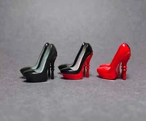 Integrity Toys NuFace/FR2/FR6.0 Shoes High Heel Doll shoes “the Black Widow" - Picture 1 of 8