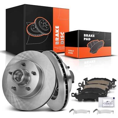 Rotores de freno de disco delanteros y pastillas de freno para Chevrolet Camaro Impala Pontiac Buick Foto 1 de 4