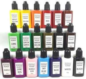 LURE FACTORY LIQUID PLASTISOL PIGMENTS 26 COLOURS SOFT PLASTIC LURE MAKING - Picture 1 of 62