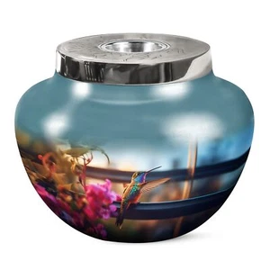 Humming Bird Funeral Urn Adult Male Ashes Large Urns For Women Human Ashes - Picture 1 of 7