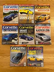 Lot of 7 Corvette Magazine 2007 April July Oct 2008 April Sept Katech ZR1 Z51 - Picture 1 of 10