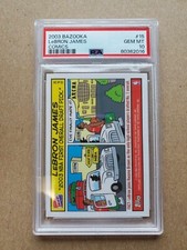 2003-04 Topps Bazooka Comics #15 LeBron James Rookie Card RC PSA 10 GEM MINT