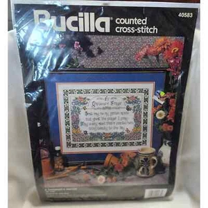 A Gardeners Prayer Counted Cross Stitch Kit Bucilla 40583 16 x 12 B33 - Picture 1 of 5
