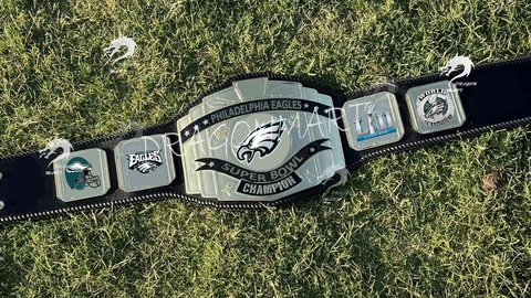 Philadelphia Eagles NFL Championship Belt Football Fan Title Belt 4mm Brass Cover