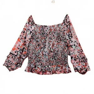 Floral Smocked Off-Shoulder Top XL - Picture 1 of 3