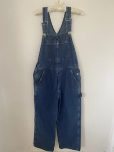 Lee Riveted Dungarees Bib Overalls Carpenter Loop Demin Size Large - Picture 1 of 9