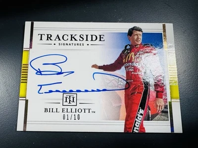 Bill Elliott 2021 National Treasures Trackside Signatures On Card Auto Gold - Image 1 of 2