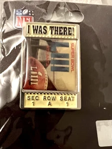 NFL SUPER BOWL LIII BIGLIETTO STUB PIN 2019 NEW ENGLAND PATRIOTS TOM BRADY LA RAMS - Foto 1 di 3