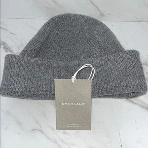 NWT Everlane heather grey wool Knit Beanie - Picture 1 of 4