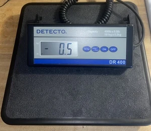 Detecto DR400 Low Profile 400 Lb. Platform Scale with Remote Display TESTED - Picture 1 of 3