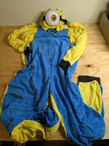 Despicable Me Minions Einteiler Kostüm Gr. XL Schlafanzug mit Kapuze - Bild 1 von 13