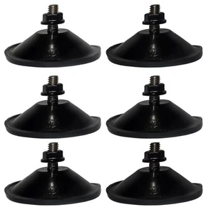 6 Pack Thickened Suction Cups M6 x 19 Extra Strong Screw Glass Suction Holder - Picture 1 of 6