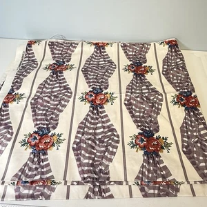 House ‘n Home Fabric 5 Yds 54” Wide Purple Floral 1987 Repeat 13.5” - Picture 1 of 7