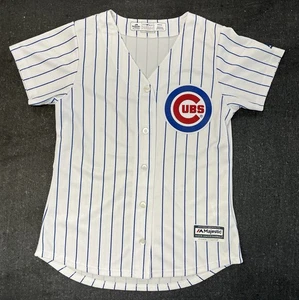 Chicago Cubs Majestic Coolbase MLB Baseball Jersey Womens Size Small Made In USA - Picture 1 of 8