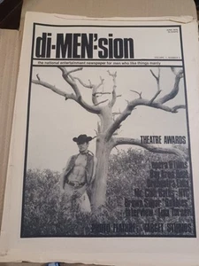 Di-Men'-sion, National Gay Entertainment Zeitung, selten, 1976, Band 1 Nr. 3 - Bild 1 von 9