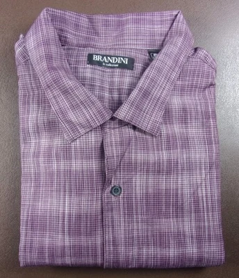 NEW MEN'S XXL BRANDINI SHORT SLEEVE 100% COTTON SHIRT - NEW WITH TAGS - Image 1 of 3