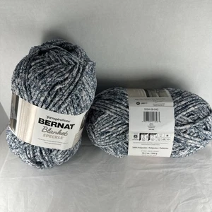 Bernat Blanket Speckle Yarn- Squall/ Blue Super Bulky Super Soft Price Per Skein - Picture 1 of 7