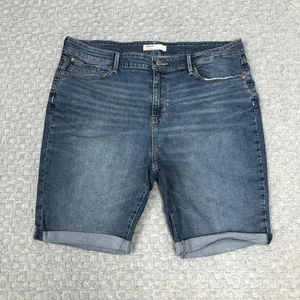 Bermudas Levi Strauss Mujer 35 Azul Denim Firma Dorado Informal Verano - Imagen 1 de 12
