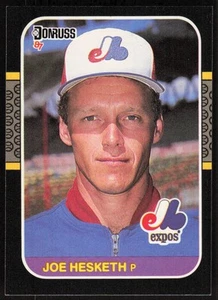 1987 Donruss #134 Joe Hesketh   - FREE SHIPPING - Picture 1 of 2