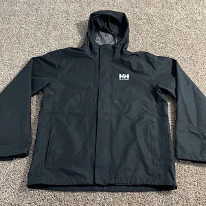 Helly Hansen Regenjacke Herren XL schwarz Helly Tech Protection Kapuze wasserdicht - Bild 1 von 9