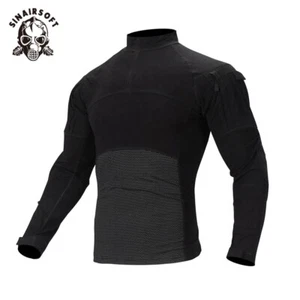 Camiseta táctica militar camuflada manga larga para hombre camisa de combate camuflaje con cremallera - Imagen 1 de 11