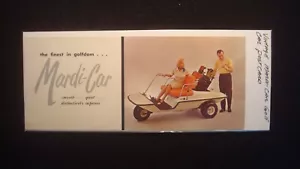 Antiguo - Coche de golf MARDI-CAR - Folleto - Publicidad vintage - Imagen 1 de 4