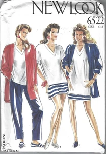 New Look Sewing Pattern 6522, Jacket, Skirt, Top, Pants, Shorts, Size 6-18 Uncut - Bild 1 von 2