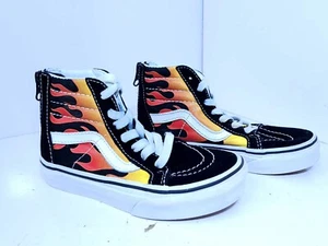 Classic Vans SK8 Hi Flame 721356 Youth Size 12 - Picture 1 of 11