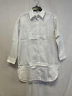 Msrp $49 And Now This Cotton Poplin Shirtdress White Size Small