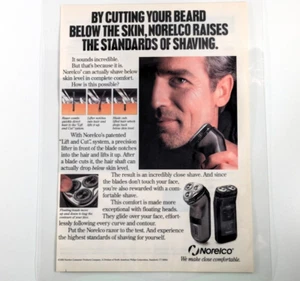 1992 Norelco Shaver Ad - Vintage Barber Decor, 9.5x11 Gift Wall Hang - Picture 1 of 6