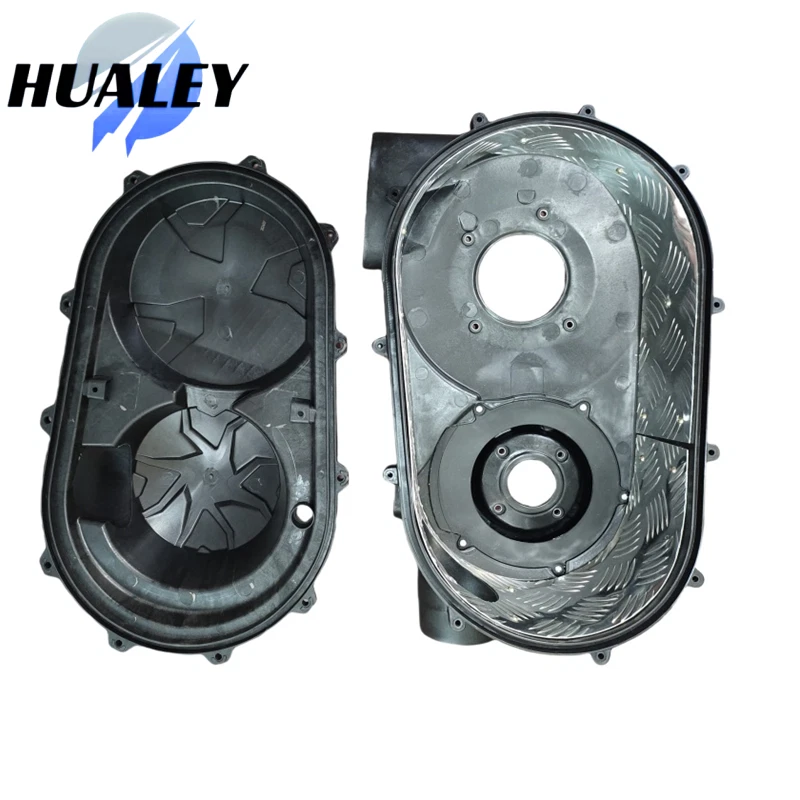 Cubierta de placa de aluminio de embrague de cinturón exterior + interior para Can Am Maverick X3 2017-2022 Foto 1 de 4