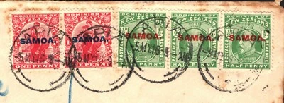 SAMOA WW1 Cover *Censor 2* 1916 NZ Overprints Sydney NSW {samwells-covers}W422a - Image 1 of 4