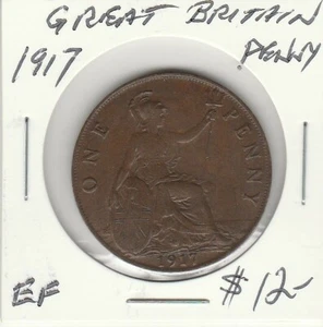 Great Britain 1917 Penny #1 - Picture 1 of 2