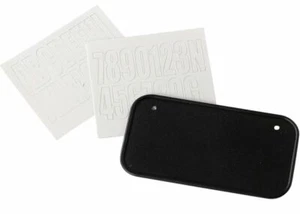 Kit de matrículas ATV Polaris Sportsman genuino - negro con letras blancas 2873270 - Imagen 1 de 1