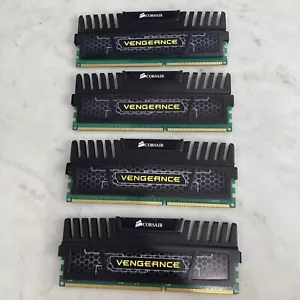 Corsair Vengeance 16GB (4x4GB) PC3 1600MHz Desktop RAM CMZ16GX3M4A1600C9 - Picture 1 of 2