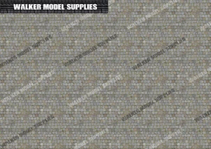 Hojas de vinilo Cobblestone Road a escala 1:43 - pelar y aplicar. Diseño 5 - Imagen 1 de 2