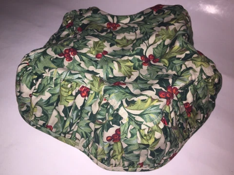 Vintage Longaberger 2001 Shining Star Basket Liner - American Holly EUC Cover