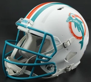 *CUSTOM* DAN MARINO edition MIAMI DOLPHINS NFL Riddell SPEED Football Helmet - Picture 1 of 6