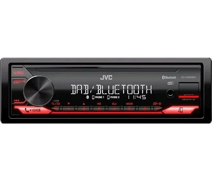 JVC KD-X282DBT Autoradio Bluetooth USB FLAC DAB+ AUX Tecnologia K2 Nuovo - Immagine 1 di 4